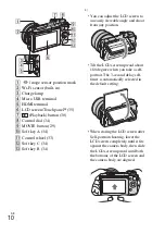 Предварительный просмотр 10 страницы Sony Alpha NEX-5R Instruction Manual