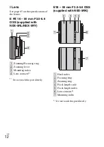 Предварительный просмотр 12 страницы Sony Alpha NEX-5R Instruction Manual