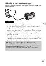 Предварительный просмотр 17 страницы Sony Alpha NEX-5R Instruction Manual