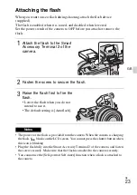 Предварительный просмотр 23 страницы Sony Alpha NEX-5R Instruction Manual