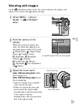 Предварительный просмотр 27 страницы Sony Alpha NEX-5R Instruction Manual