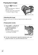 Предварительный просмотр 30 страницы Sony Alpha NEX-5R Instruction Manual