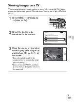 Предварительный просмотр 49 страницы Sony Alpha NEX-5R Instruction Manual