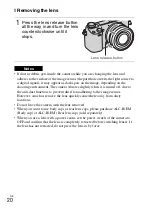 Предварительный просмотр 20 страницы Sony Alpha NEX-6 Instruction Manual