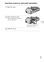 Предварительный просмотр 21 страницы Sony Alpha NEX-6 Instruction Manual