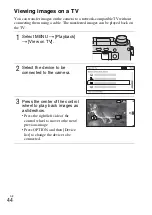 Предварительный просмотр 44 страницы Sony Alpha NEX-6 Instruction Manual