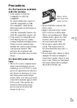 Предварительный просмотр 53 страницы Sony Alpha NEX-6 Instruction Manual