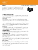 Sony Alpha NEX-6L Specifications preview