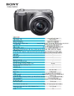 Sony Alpha NEX-C3 Brochure preview