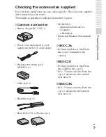 Preview for 9 page of Sony Alpha NEX-C3 Instruction Manual