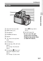 Предварительный просмотр 11 страницы Sony Alpha SLT-A37 Instruction Manual