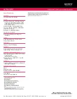 Preview for 2 page of Sony ALT-SA32PC Marketing Specifications