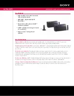 Preview for 1 page of Sony ALT-SA32PC - Wireless Multi-room Music System Specifications