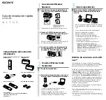 Preview for 2 page of Sony ALTUS ALT-SA32PC Quick Setup Manual