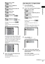 Предварительный просмотр 45 страницы Sony & 91) Operating Instructions Manual