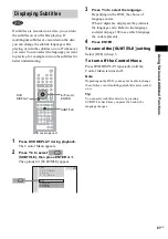 Preview for 61 page of Sony & 91) Operating Instructions Manual