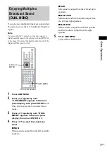 Предварительный просмотр 71 страницы Sony & 91) Operating Instructions Manual