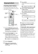 Предварительный просмотр 72 страницы Sony & 91) Operating Instructions Manual