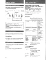 Предварительный просмотр 20 страницы Sony APM-215 Operating Instructions Manual