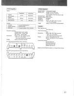 Предварительный просмотр 21 страницы Sony APM-215 Operating Instructions Manual