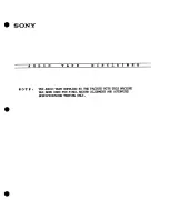 Preview for 4 page of Sony APR-5001 Series Operation And Maintenance Manual