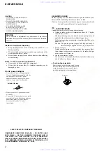 Предварительный просмотр 2 страницы Sony Atrac CD Walkman D-NE20LS Service Manual