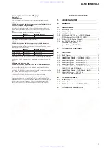 Предварительный просмотр 3 страницы Sony Atrac CD Walkman D-NE20LS Service Manual