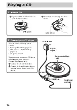 Предварительный просмотр 14 страницы Sony ATRAC CD Walkman D-NF600 Operating Instructions Manual