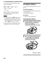 Предварительный просмотр 32 страницы Sony ATRAC CD Walkman D-NF600 Operating Instructions Manual