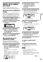 Preview for 23 page of Sony ATRAC CD WALKMAN NE320 (Spanish) Manual Del Usuario