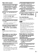 Preview for 85 page of Sony ATRAC CD WALKMAN NE320 (Spanish) Manual Del Usuario