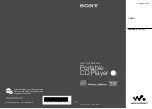 Предварительный просмотр 1 страницы Sony Atrac3 CD Walkman D-NE520 Operating Instructions Manual