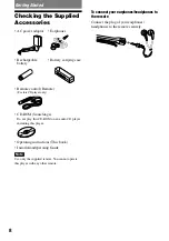 Предварительный просмотр 8 страницы Sony Atrac3 CD Walkman D-NE520 Operating Instructions Manual