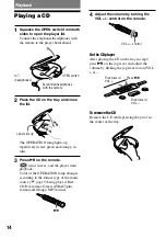 Предварительный просмотр 14 страницы Sony Atrac3 CD Walkman D-NE520 Operating Instructions Manual