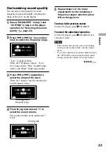 Предварительный просмотр 23 страницы Sony Atrac3 CD Walkman D-NE520 Operating Instructions Manual