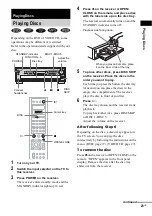 Предварительный просмотр 23 страницы Sony AVD-C700ES - 5 Dvd Changer/receiver Operating Instructions Manual