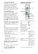 Предварительный просмотр 24 страницы Sony AVD-C700ES - 5 Dvd Changer/receiver Operating Instructions Manual