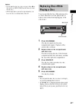 Предварительный просмотр 25 страницы Sony AVD-C700ES - 5 Dvd Changer/receiver Operating Instructions Manual