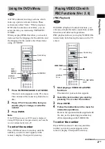 Предварительный просмотр 27 страницы Sony AVD-C700ES - 5 Dvd Changer/receiver Operating Instructions Manual