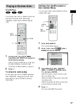 Предварительный просмотр 35 страницы Sony AVD-C700ES - 5 Dvd Changer/receiver Operating Instructions Manual