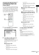 Предварительный просмотр 43 страницы Sony AVD-C700ES - 5 Dvd Changer/receiver Operating Instructions Manual