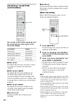 Предварительный просмотр 48 страницы Sony AVD-C700ES - 5 Dvd Changer/receiver Operating Instructions Manual