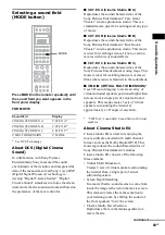 Предварительный просмотр 49 страницы Sony AVD-C700ES - 5 Dvd Changer/receiver Operating Instructions Manual