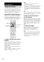 Предварительный просмотр 62 страницы Sony AVD-C700ES - 5 Dvd Changer/receiver Operating Instructions Manual