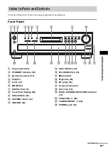 Предварительный просмотр 89 страницы Sony AVD-C700ES - 5 Dvd Changer/receiver Operating Instructions Manual