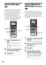 Preview for 38 page of Sony AVD--C70ES - 5 Dvd Changer/receiver Operating Instructions Manual