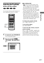 Предварительный просмотр 41 страницы Sony AVD--C70ES - 5 Dvd Changer/receiver Operating Instructions Manual