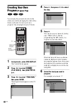 Preview for 42 page of Sony AVD--C70ES - 5 Dvd Changer/receiver Operating Instructions Manual