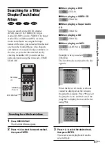 Preview for 47 page of Sony AVD--C70ES - 5 Dvd Changer/receiver Operating Instructions Manual