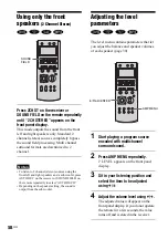 Предварительный просмотр 58 страницы Sony AVD--C70ES - 5 Dvd Changer/receiver Operating Instructions Manual